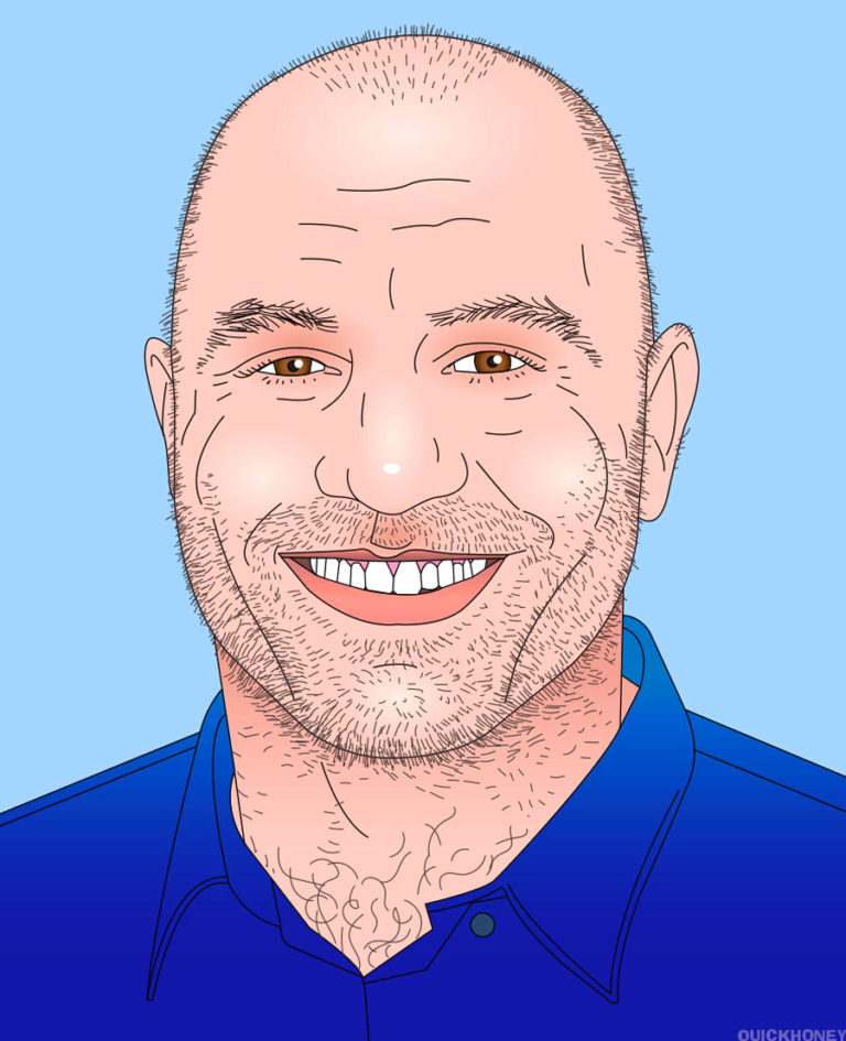 Joe Rogan Portrait illustration QuickHoney